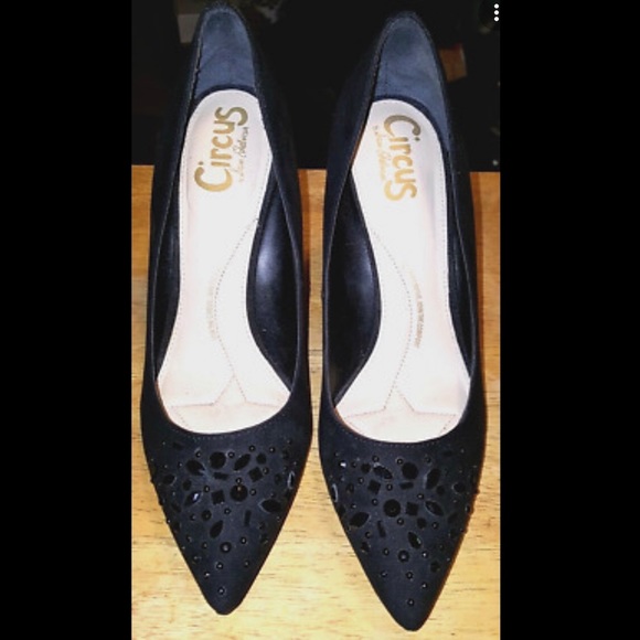 Sam Edelman Circus Black, Suede, Closed-toe Heels sz 6.5 BARELY WORN! - Picture 7 of 9